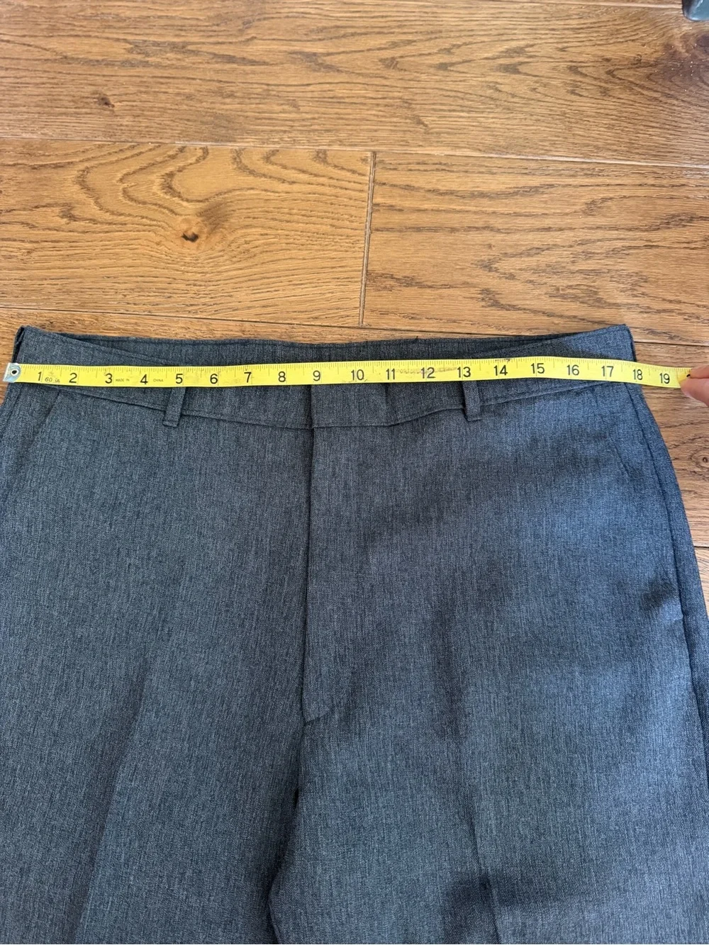Vintage Levi Action Slacks Men's Gray Dress Pants - Classic Tailored Fit 36